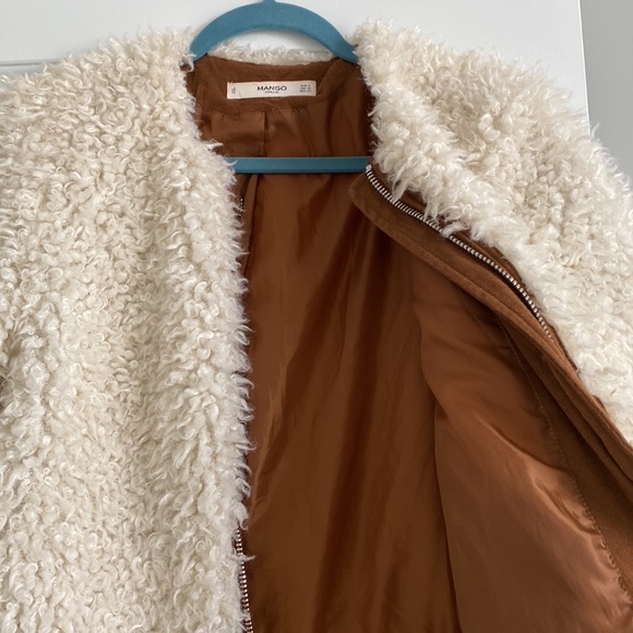 Mango Shearling Short Zipper Jacket - Picture 5 of 5